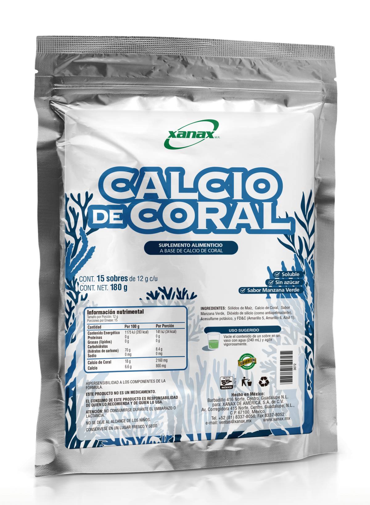 Calcio de Coral polvo